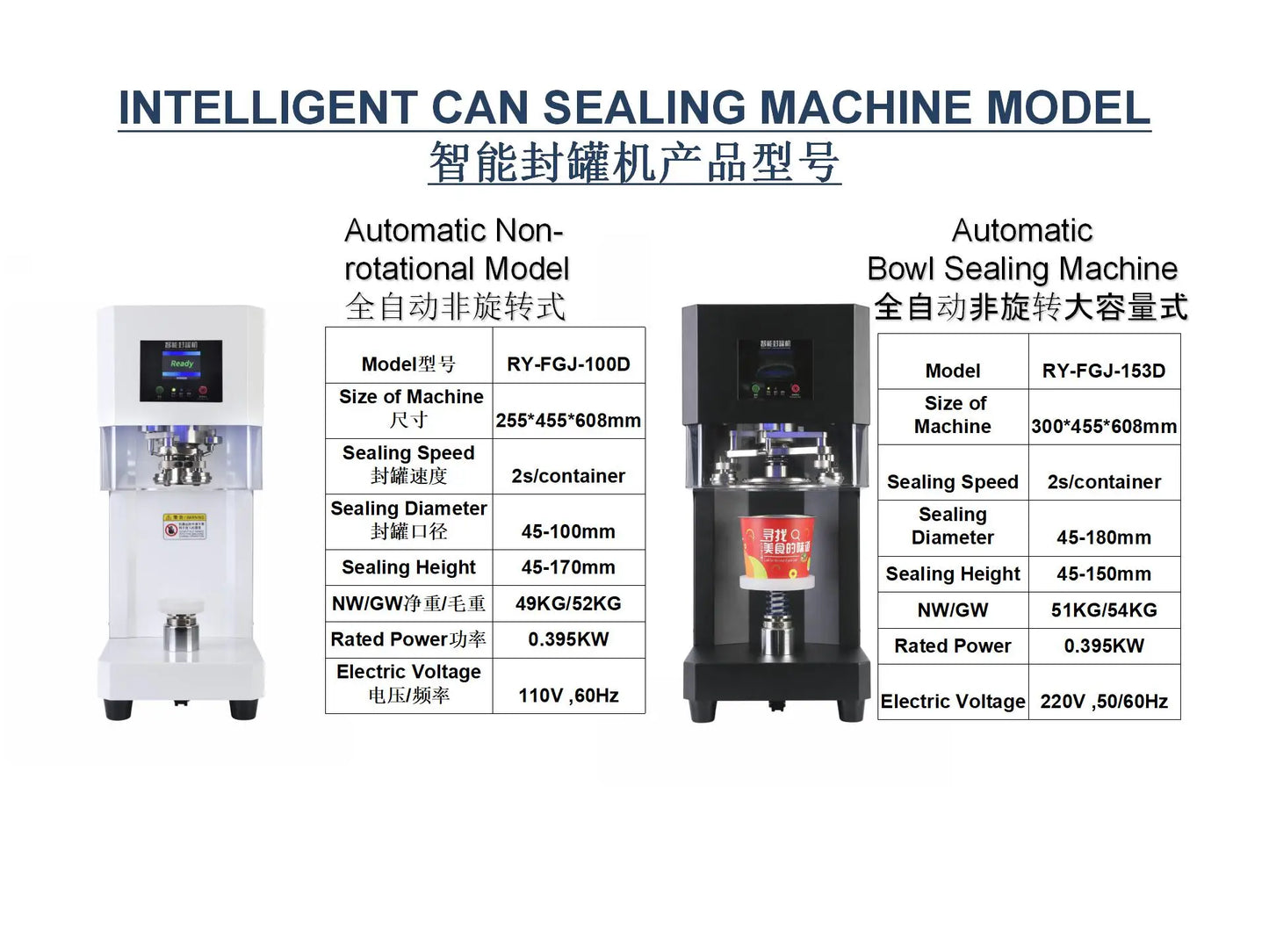 New Technology Full Automatic Intelligent Can Sealing Machine Non Rotary Plastic PET Tin Jar Beer Cans Seamer Size Customized