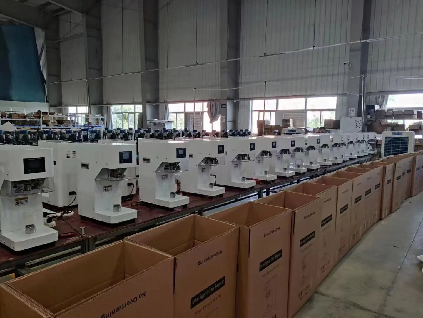 New Technology Full Automatic Intelligent Can Sealing Machine Non Rotary Plastic PET Tin Jar Beer Cans Seamer Size Customized